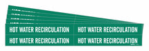 Pipe Marker Hot Water Recirculation PK5