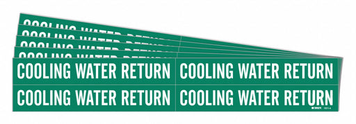 Pipe Marker Cooling Water Return PK5