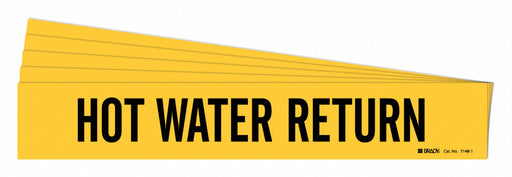Pipe Marker Hot Water Return PK5