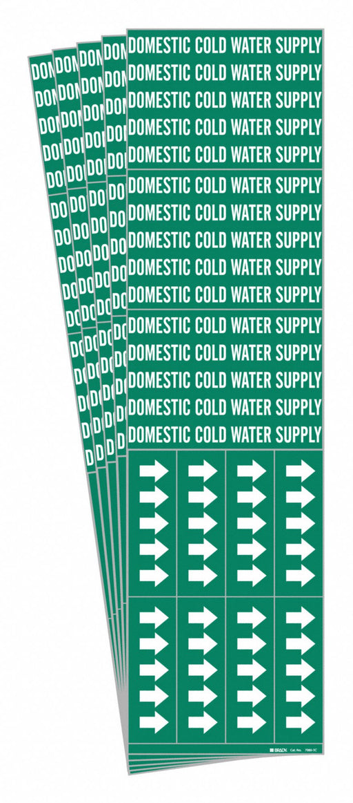 Pipe Marker Domestic Cold Water Sup. PK5