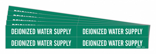 Pipe Marker Deionized Water Supply PK5