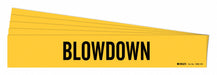 Pipe Marker Adhesive Black Blowdown PK5