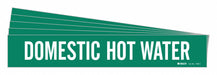 Pipe Marker White Domestic Hot Water PK5