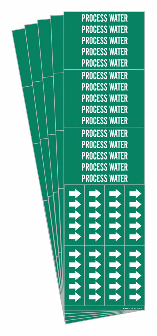Pipe Marker White Process Water PK5