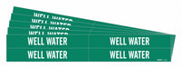 Pipe Marker White Well Water PK5