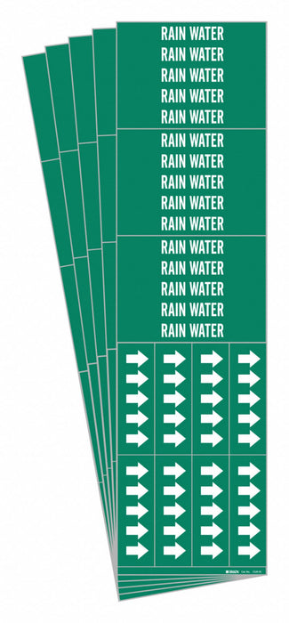 Pipe Marker White Rain Water PK5