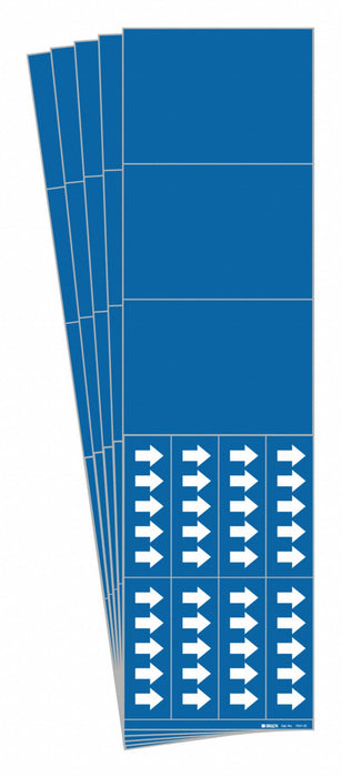 Pipe Marker Adhesive White No Legend PK5
