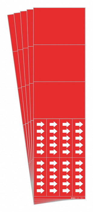 Pipe Marker Adhesive White No Legend PK5