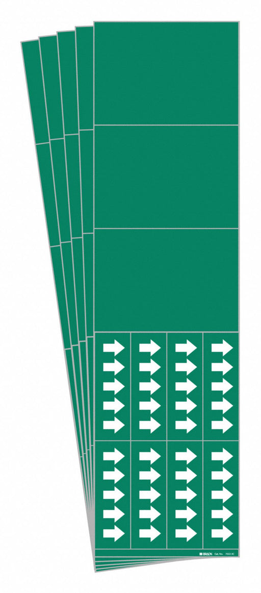 Pipe Marker Adhesive White No Legend PK5