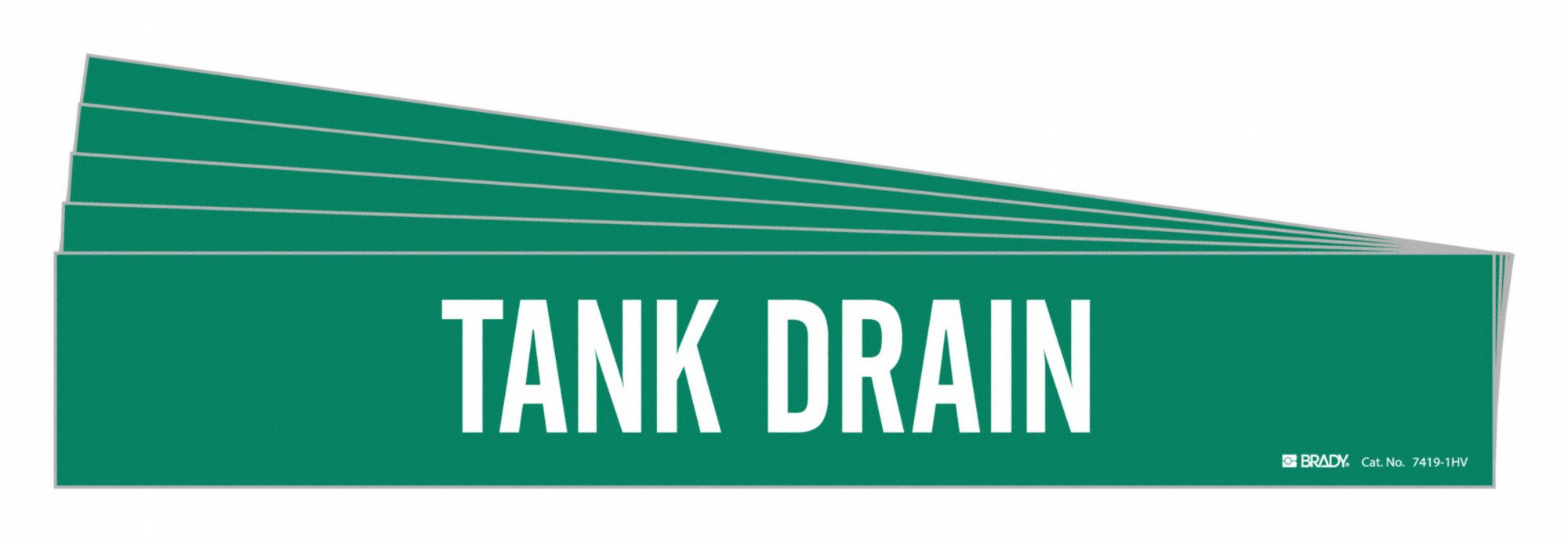 Pipe Marker White Tank Drain PK5
