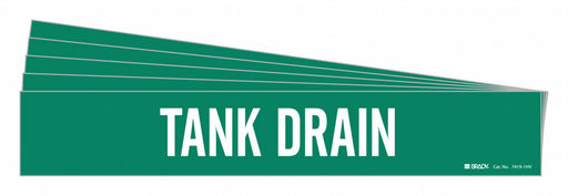 Pipe Marker White Tank Drain PK5