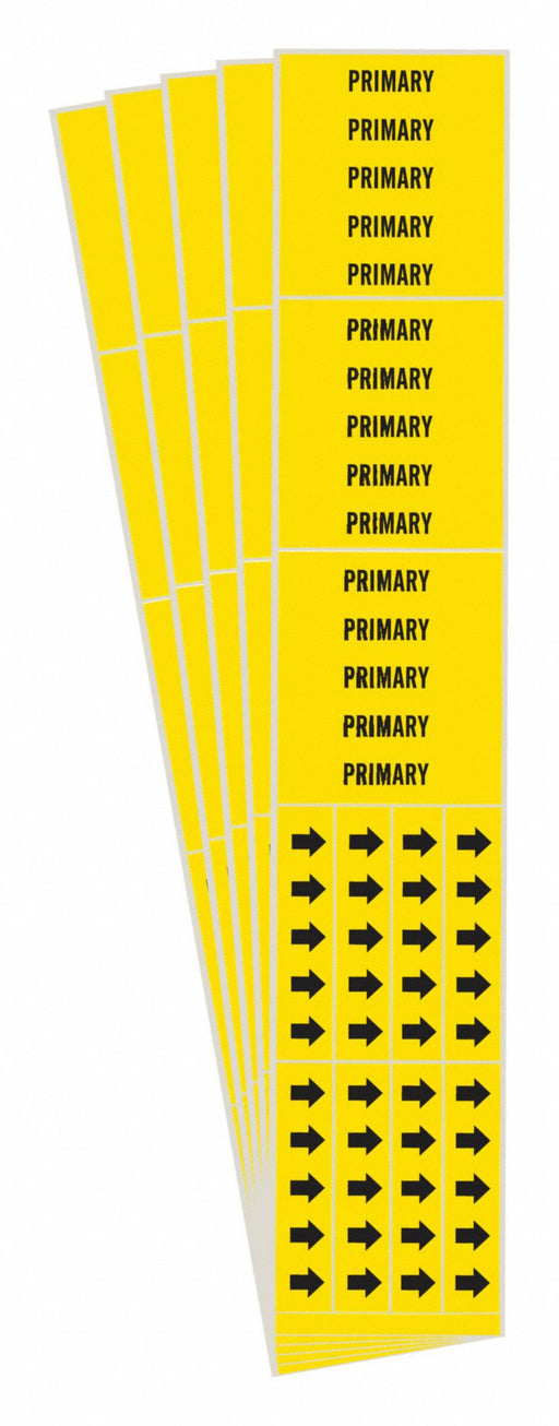 Pipe Marker Adhesive Black Primary PK5