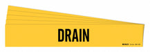 Pipe Marker Adhesive Black Drain PK5