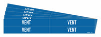 Pipe Marker Adhesive Blue Vent PK5