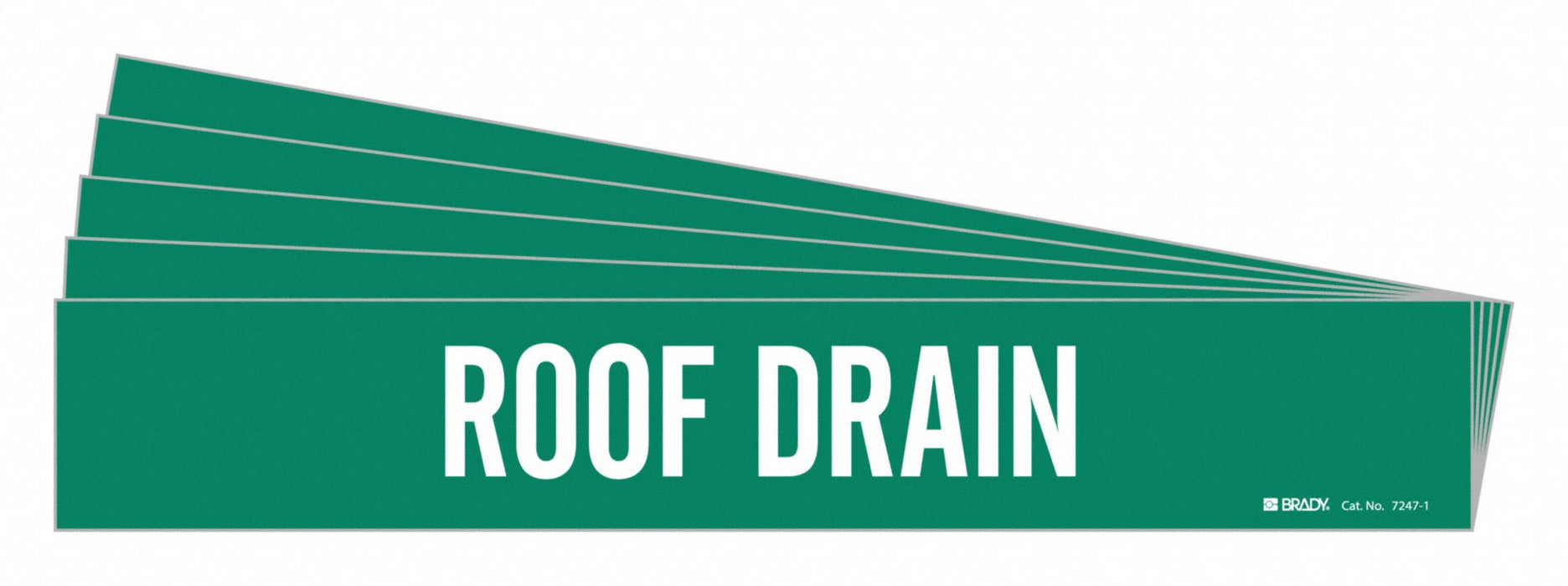 Pipe Marker White Roof Drain PK5