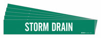 Pipe Marker White Storm Drain PK5