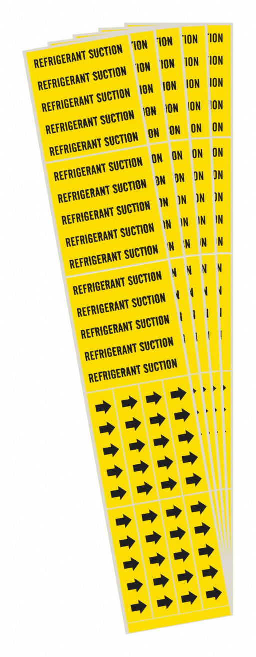 Pipe Marker Blck Refrigerant Suction PK5