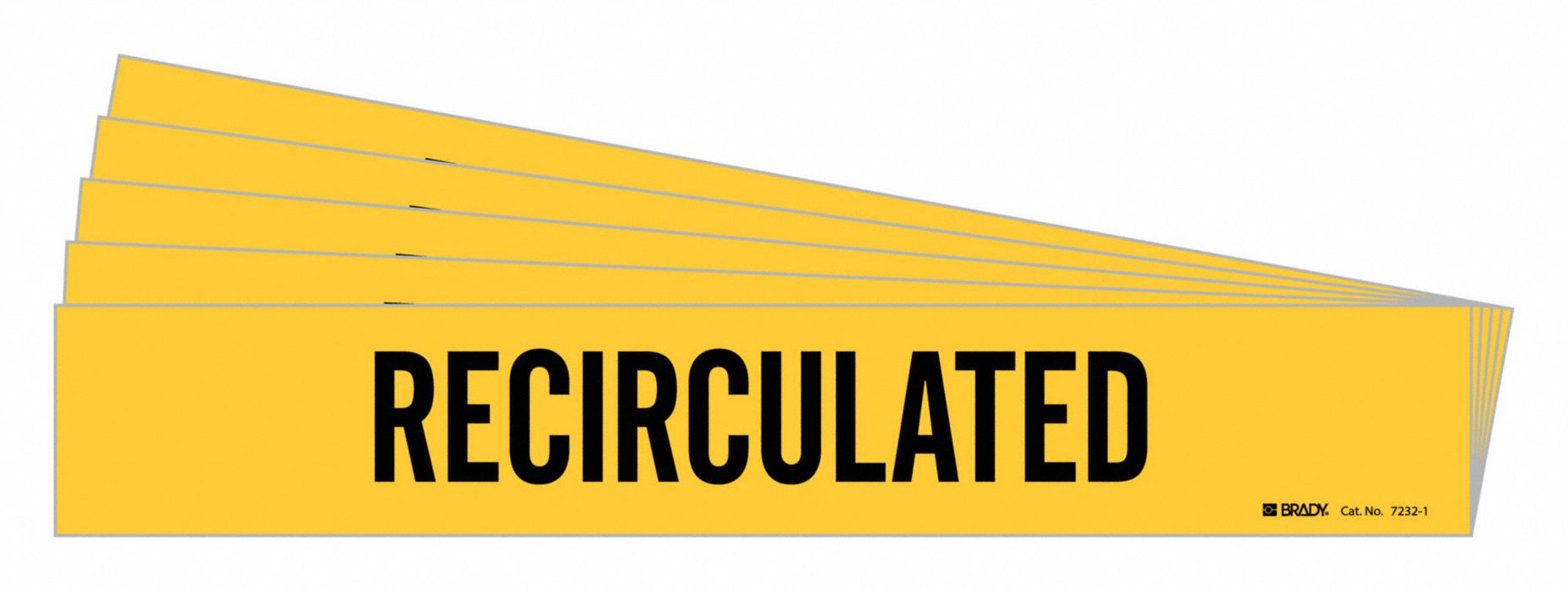 Pipe Marker Black Recirculated PK5