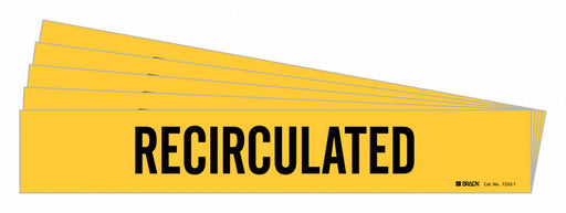 Pipe Marker Black Recirculated PK5