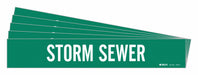 Pipe Marker White Storm Sewer PK5