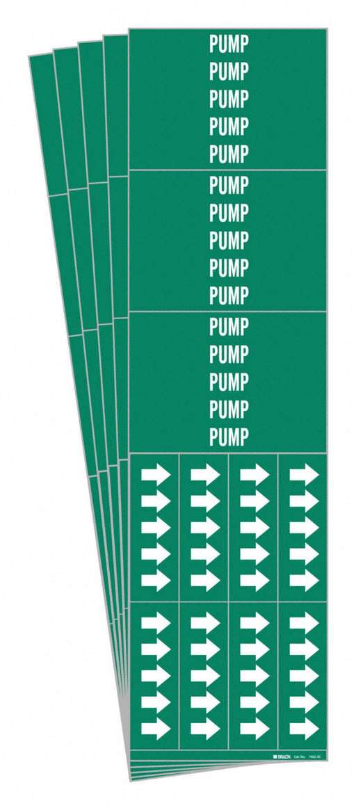Pipe Marker Adhesive White Pump PK5