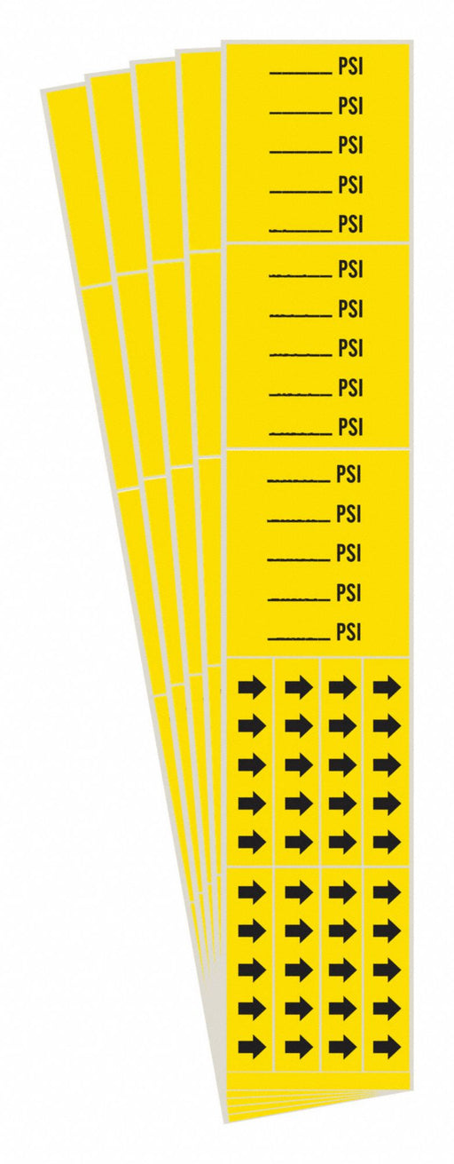 Pipe Marker Adhesive Black PSI PK5