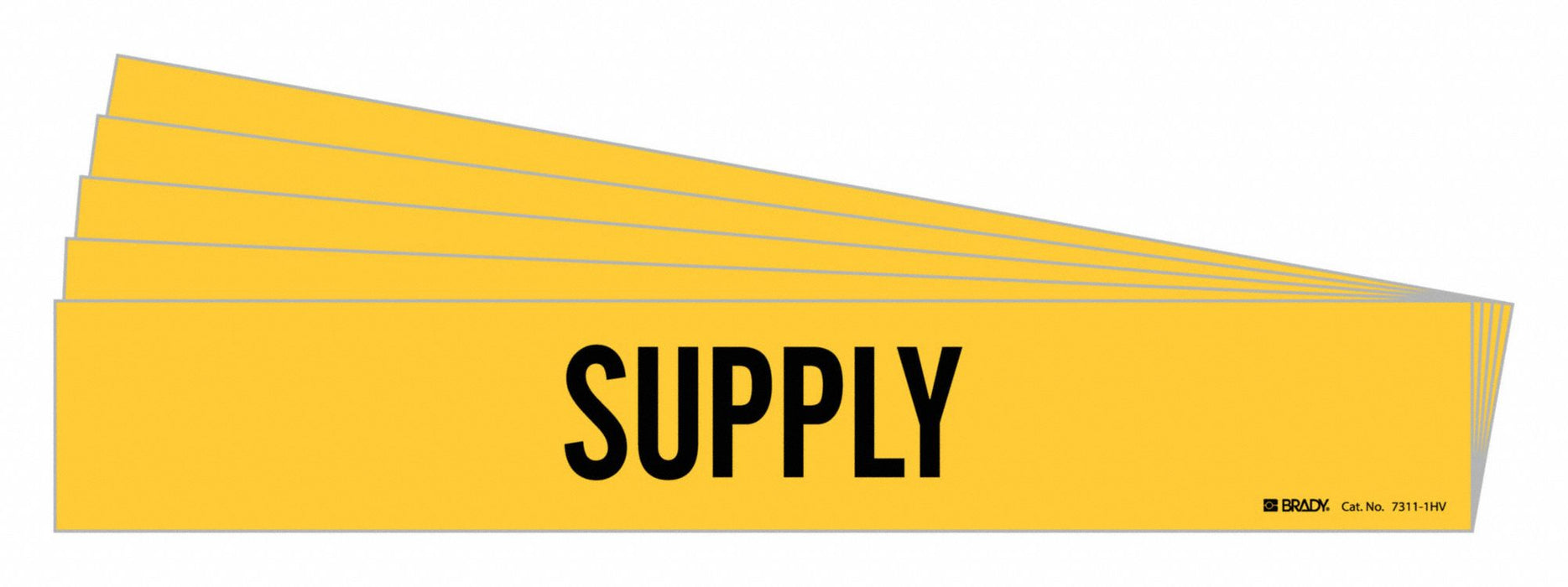 Pipe Marker Adhesive Black Supply PK5