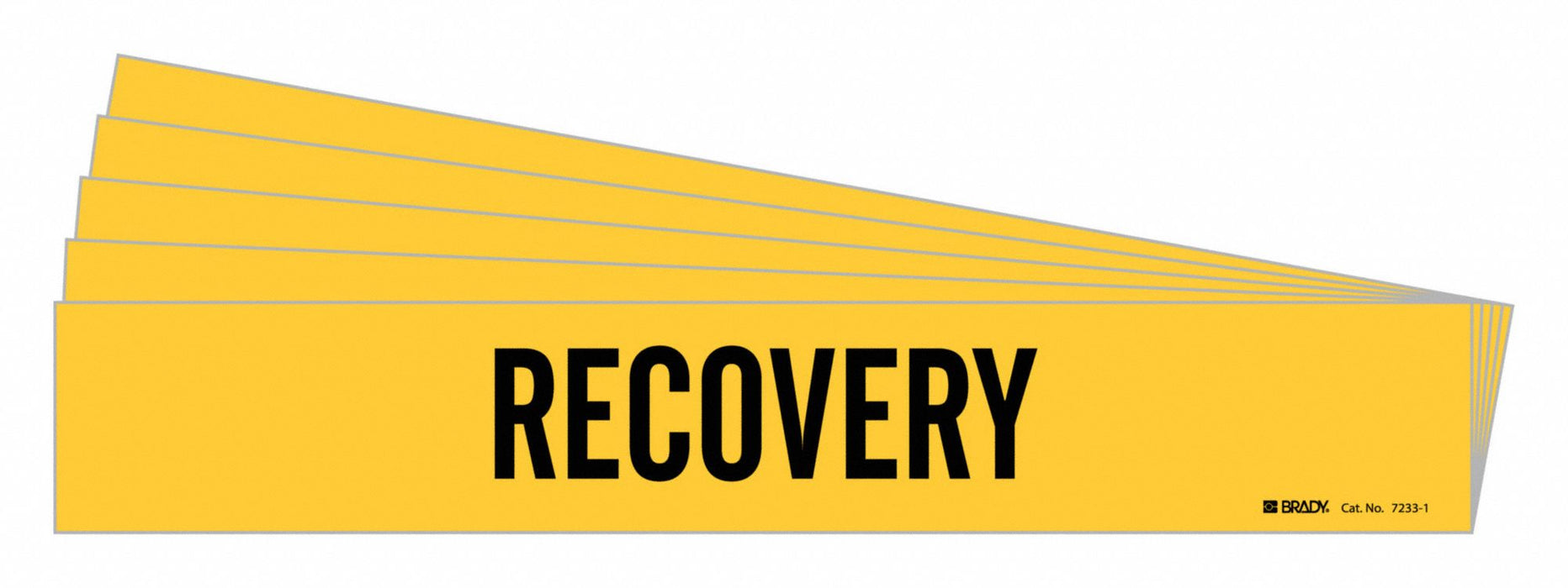 Pipe Marker Adhesive Black Recovery PK5