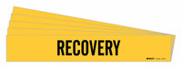 Pipe Marker Adhesive Black Recovery PK5