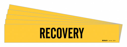 Pipe Marker Adhesive Black Recovery PK5