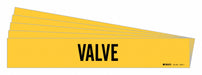 Pipe Marker Adhesive Black Valve PK5