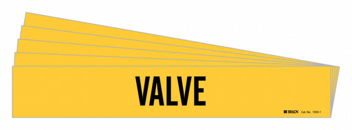 Pipe Marker Adhesive Black Valve PK5
