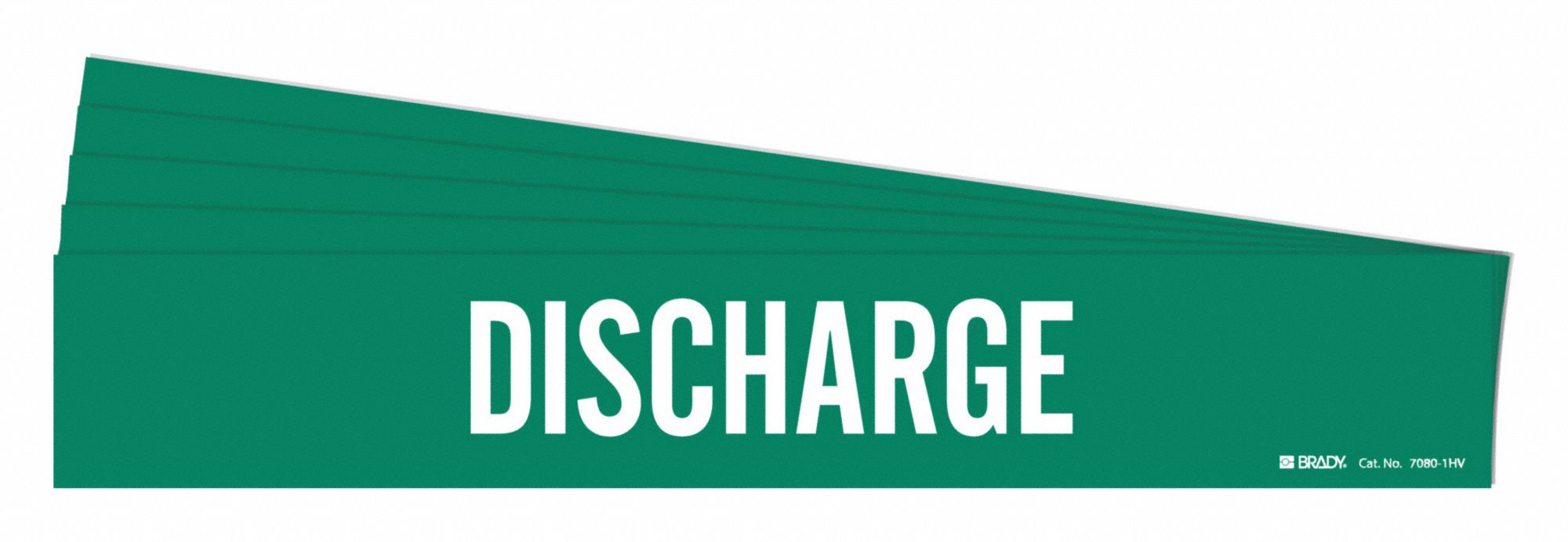 Pipe Marker Adhesive White Discharge PK5