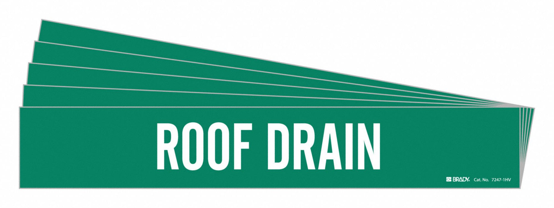 Pipe Marker White Roof Drain PK5