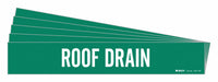 Pipe Marker White Roof Drain PK5