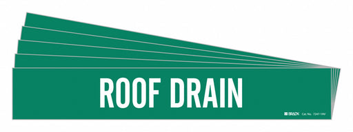 Pipe Marker White Roof Drain PK5