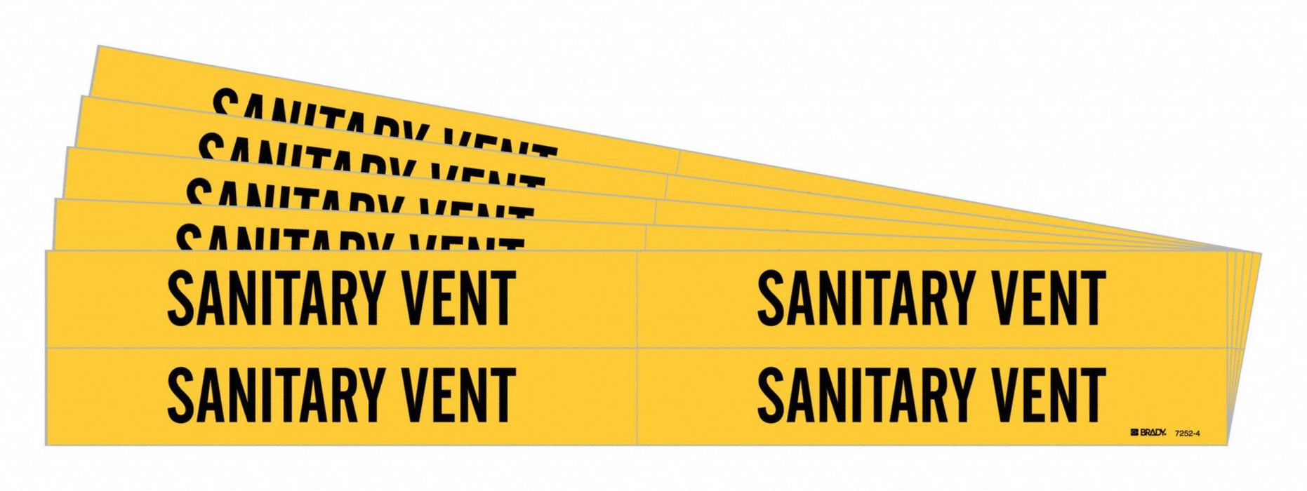 Pipe Marker Black Sanitary Vent PK5
