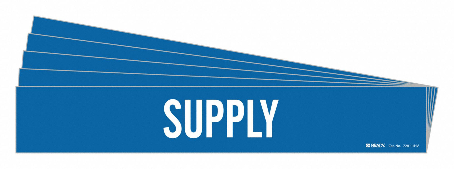 Pipe Marker Adhesive White Supply PK5