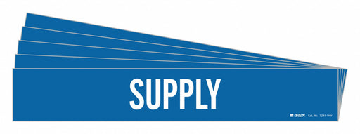 Pipe Marker Adhesive White Supply PK5
