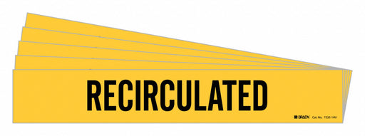 Pipe Marker Black Recirculated PK5