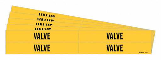 Pipe Marker Adhesive Black Valve PK5