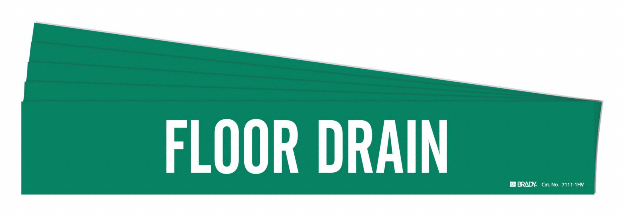 Pipe Marker White Floor Drain PK5