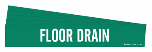 Pipe Marker White Floor Drain PK5