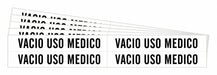 Pipe Marker Black Vacio Uso Medico PK5