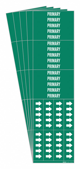 Pipe Marker Adhesive White Primary PK5