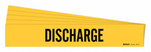 Pipe Marker Adhesive Black Discharge PK5