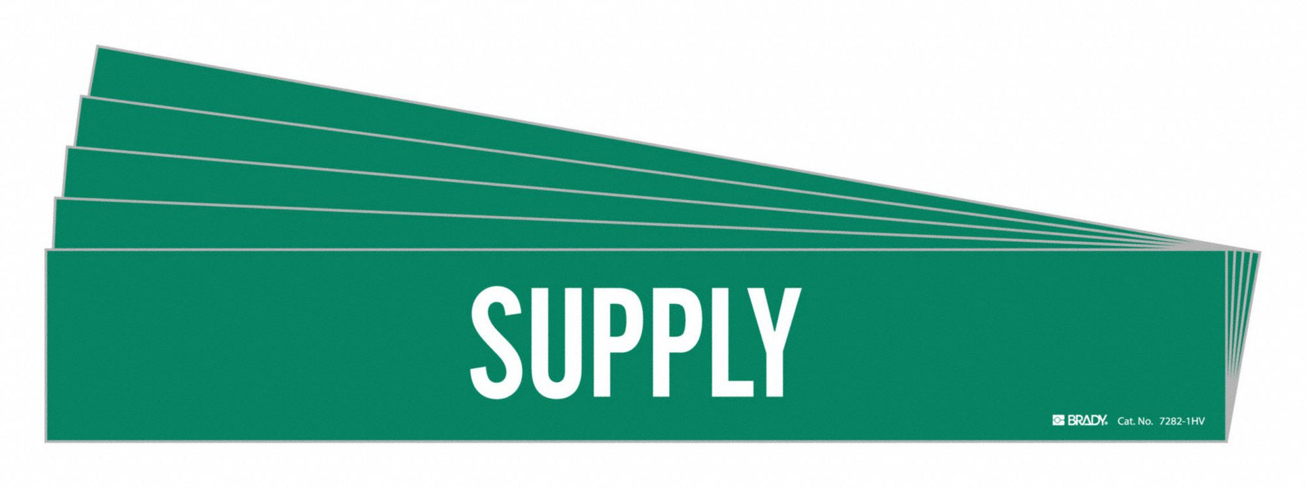 Pipe Marker Adhesive White Supply PK5