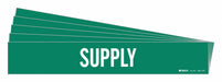 Pipe Marker Adhesive White Supply PK5