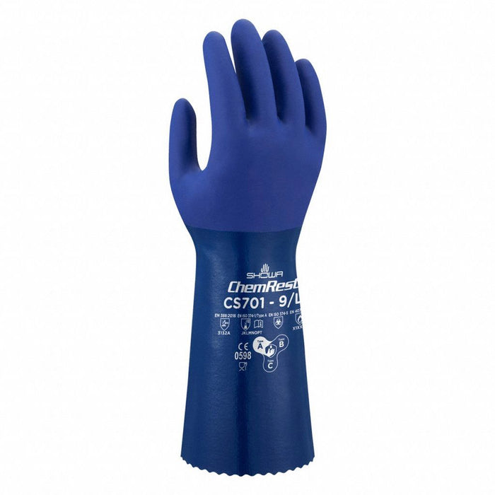 ChemResistantGloves Blu Pnked M 8 PR