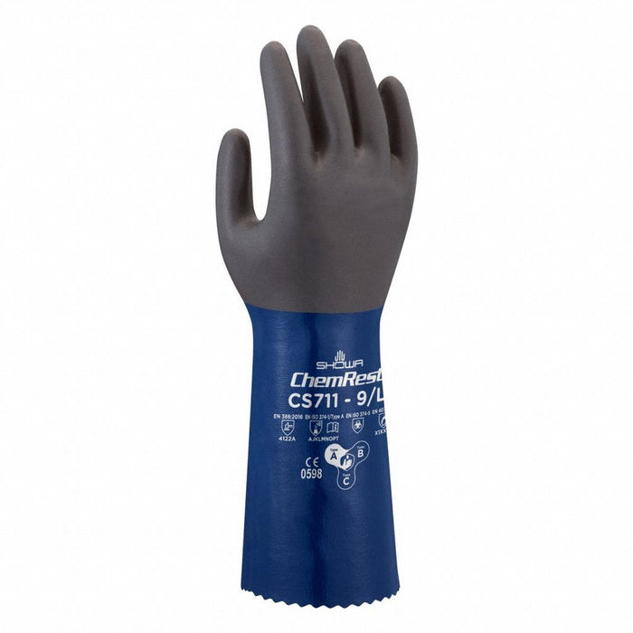 ChemResistantGloves Blu Pnked M 8 PR